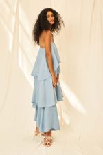 Vestido Gaze de Linho Céu - Flavia Aranha 