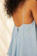 Vestido Gaze de Linho Céu - Flavia Aranha 