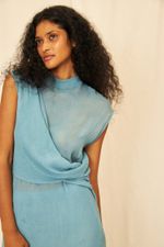Vestido Chiffon de Seda Pietra - Flavia Aranha 