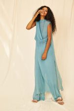 Vestido Chiffon de Seda Pietra - Flavia Aranha 