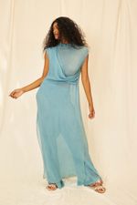 Vestido Chiffon de Seda Pietra - Flavia Aranha 