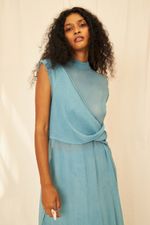 Vestido Chiffon de Seda Pietra - Flavia Aranha 