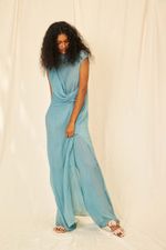 Vestido Chiffon de Seda Pietra - Flavia Aranha 
