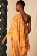 Vestido Seda Impressão Botânica Lane