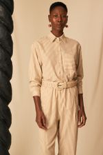 Camisa Co Orgânico Listras Rubia