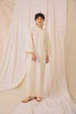Vestido Longo Gola Alta Algodão Orgânico Danubia