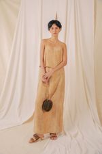 Vestido Seda Impressão Botânica Vitória