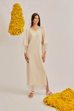 Vestido Manga Ampla Malha Greta
