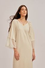 Vestido Manga Ampla Malha Greta