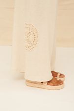 Calça Malha Mandala Crochê Olivia