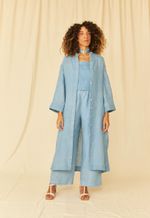 Chemise Olga Gaze de Linho Índigo