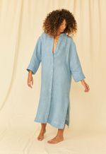 Chemise Olga Gaze de Linho Índigo