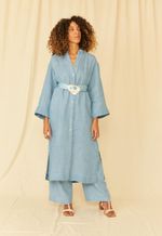 Chemise Olga Gaze de Linho Índigo