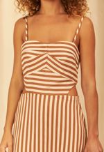 Vestido Caetana Listrado Algodão Orgânico