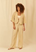 Calça Augusta Linho Areia