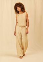 Calça Augusta Linho Areia