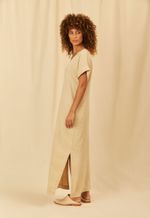 Vestido Lilia Modal Areia