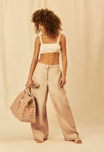 Calça Augusta Linho Bege