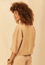 Blusa Ana Linho Bege