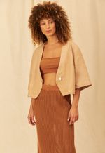 Blusa Ana Linho Bege