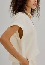 Blusa Olivia Linho Off White