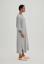 Vestido Gaia Textura Modal Chumbo