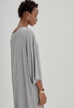 Vestido Gaia Textura Modal Chumbo