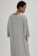 Vestido Gaia Textura Modal Chumbo