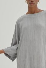 Vestido Gaia Textura Modal Chumbo