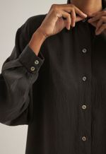  Camisa Emma Seda Textura Chumbo Romã