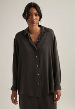  Camisa Emma Seda Textura Chumbo Romã