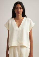 Blusa Olivia Linho Off White