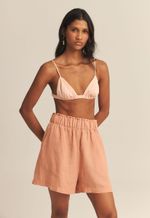 Shorts Flavia Cambraia de Linho Catuaba