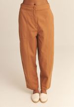 Calça Caetana Algodão Orgânico Marrom Rubi