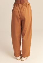 Calça Caetana Algodão Orgânico Marrom Rubi