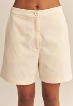 Shorts Augusta Algodão Orgânico Off White 