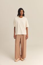 Calça Flavia Cambraia de Linho Barbatimão