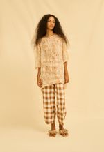 Blusa Seda Ana Impressão Botânica Araucária 