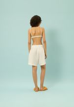 Shorts Linho Flavia Off White