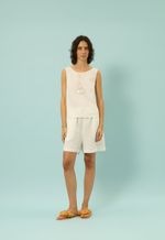 Shorts Linho Flavia Off White