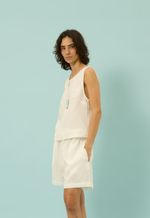 Shorts Linho Flavia Off White