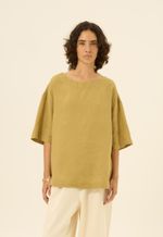 Blusa Linho Gaia Verde Româ