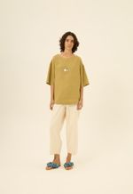 Blusa Linho Gaia Verde Româ