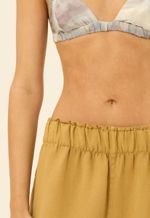 Calça Linho Bruna  Mostarda