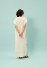 Vestido Linho Beatriz Off White
