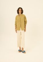 Camisa Bruna Linho  Verde Romã