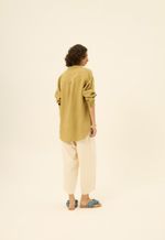Camisa Bruna Linho  Verde Romã