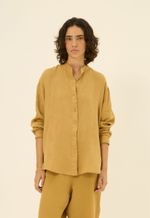 Camisa Bruna Linho  Mostarda
