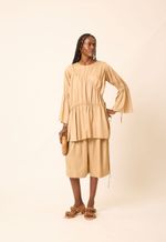 Blusa Modal Canaletas Íris Marrom
