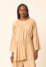 Blusa Modal Canaletas Íris Marrom